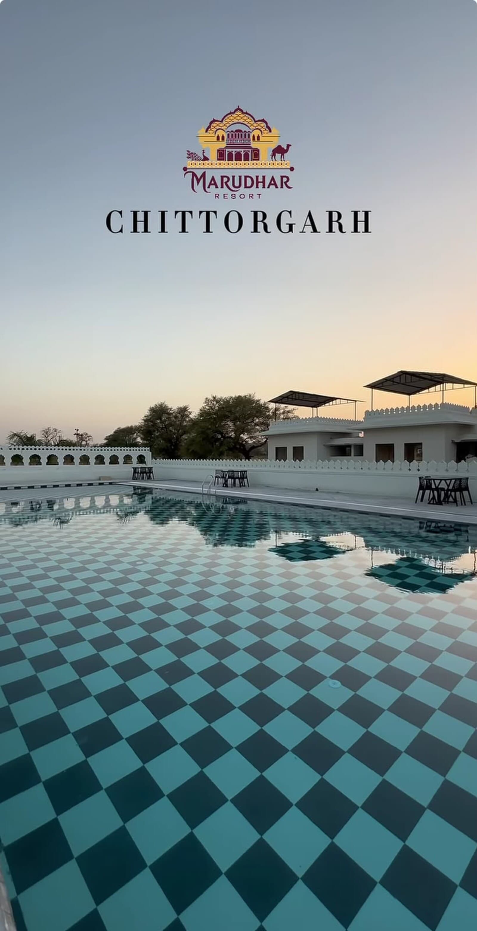 Marudhar pool at evening